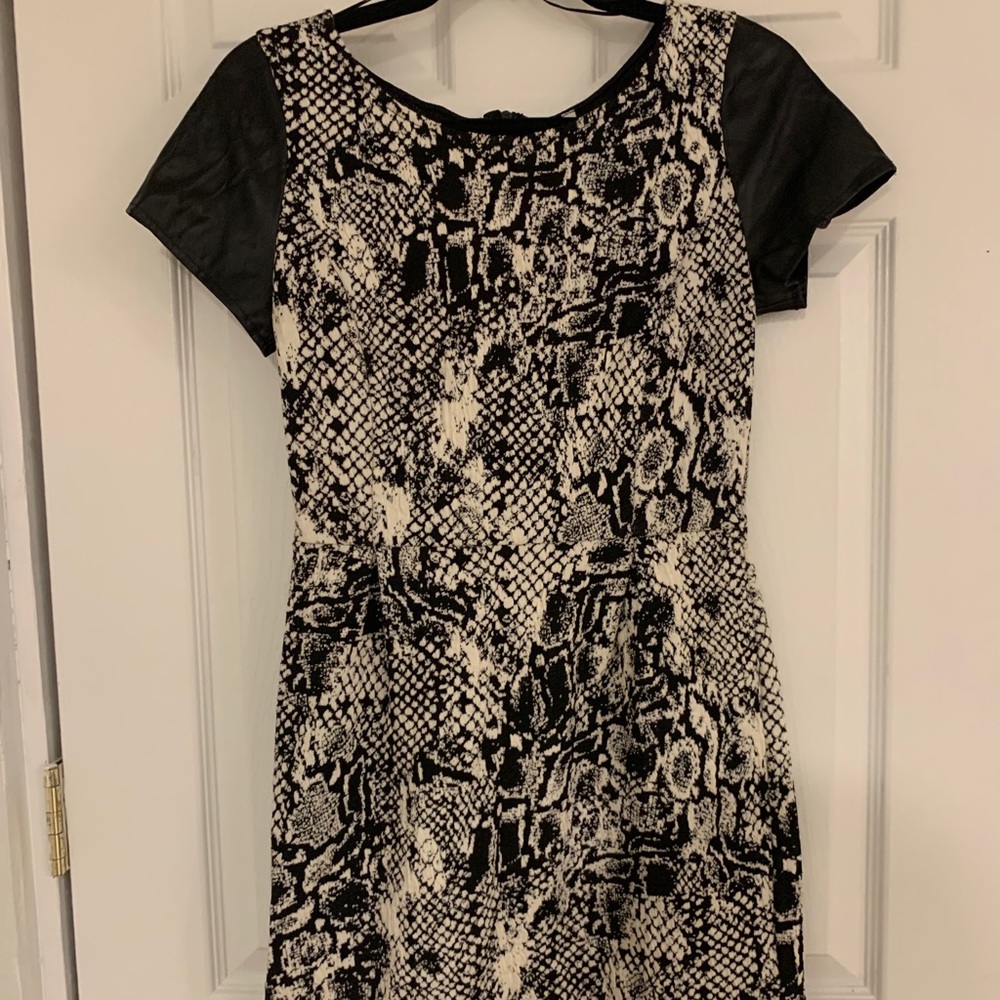 Snakeskin Print Dress